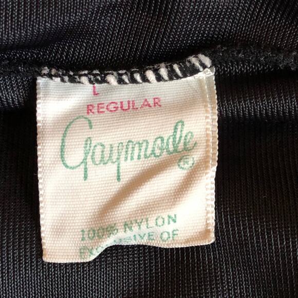 1970s Black Half-Slip with Lace Trim, Large, Gaymode JC Penney Vintage - Picture 8 of 9